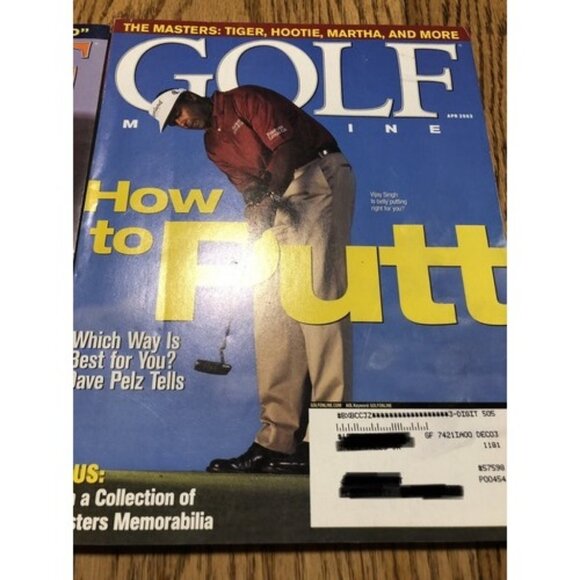 golf magazine April 2003, How to Putt Vijay Singh September 2003, Hit Your Best - Picture 2 of 3